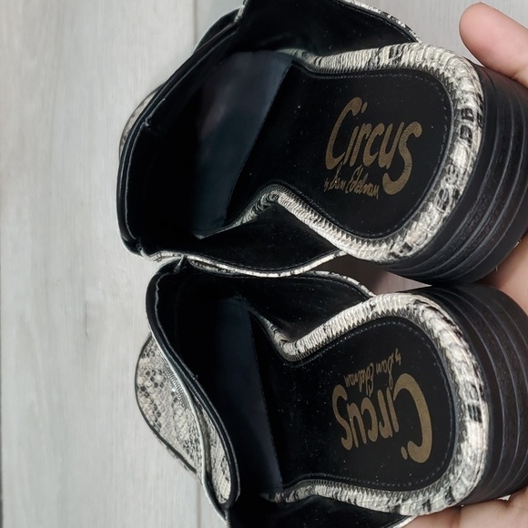 Circus by Sam Edelman Womens Hal Animal Snake Print mules shoes sz 9.5M - Picture 8 of 13